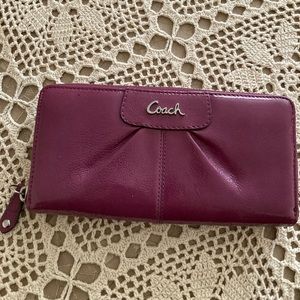 Coach zip around wallet